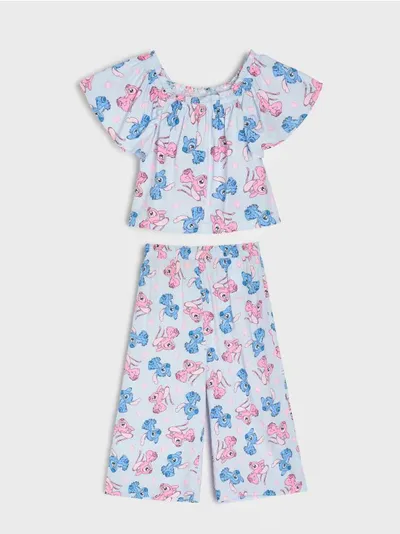 Komplet od viskoze: bluza i hlače Stitch