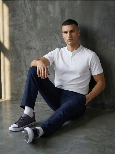Pamučne slim chino hlače