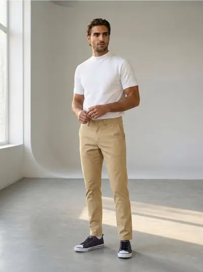 Pamučne slim chino hlače