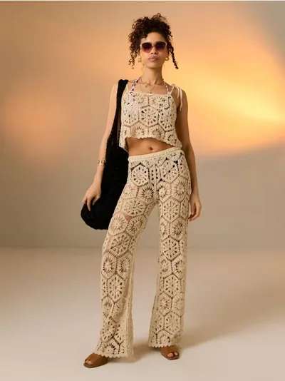Providne Heklane Flare Pantalone