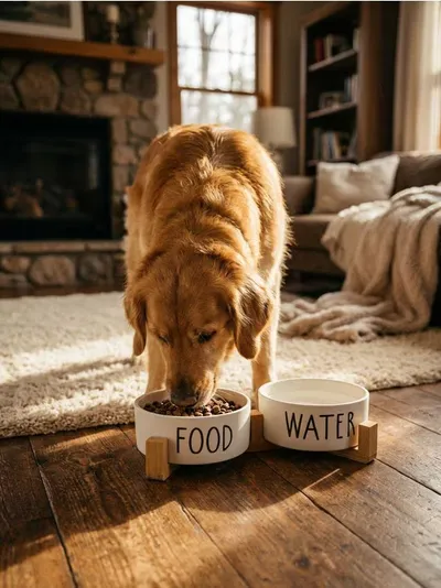 Set keramičkih zdjela za kućne ljubimce Food & Water