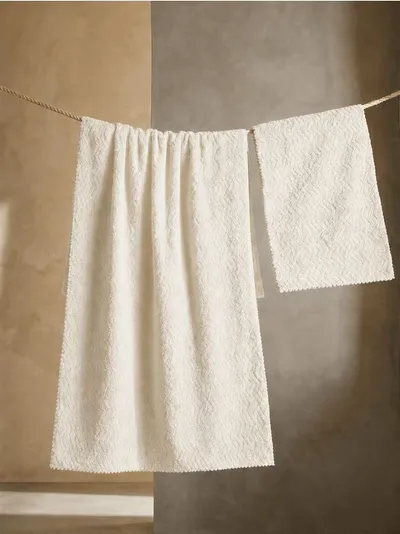 Set peškira s reljefnim dezenom 2 pack