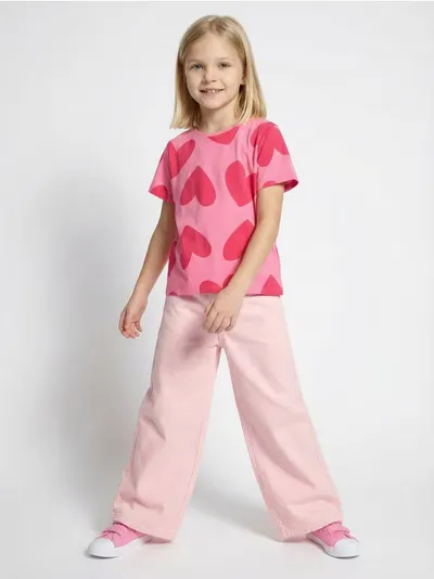 Wide leg farmerke