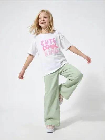 Wide leg farmerke