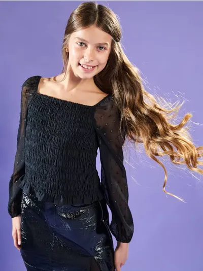 Bluza s puff rukavima