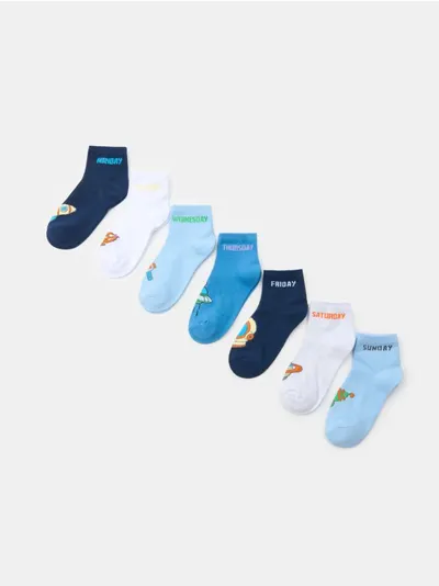 Čarape s motivom svemira 7 pack