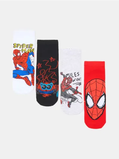 Čarape do Zglavka sa Printom Spider-Man 4 kom