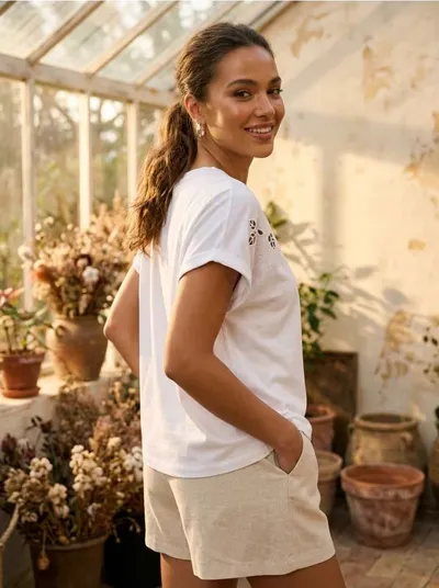 Rebrasta prugasta bluza s viskozom