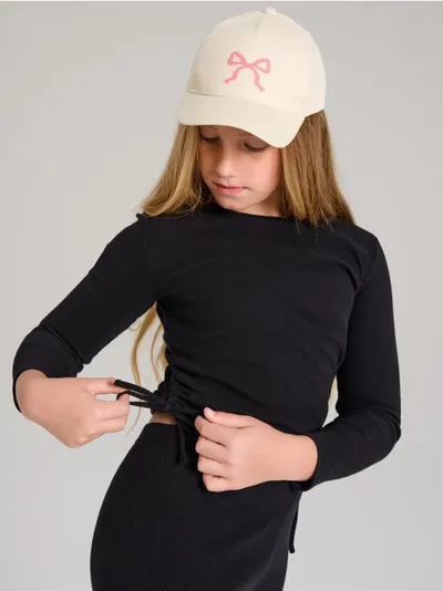Bluza od debele rebraste pletenine