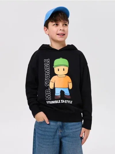 Hoodie s printom Stumble Guys