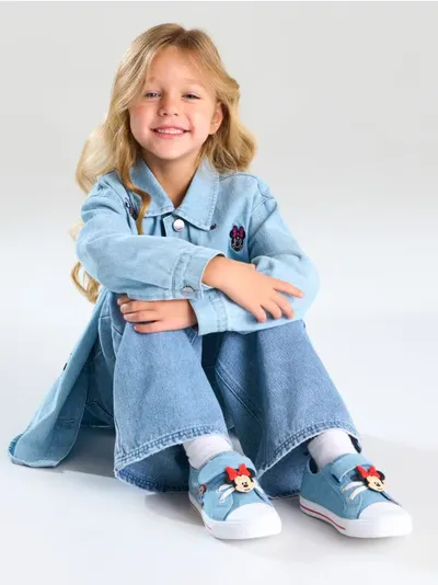 Pamučne patike sa 3D aplikacijom Minnie Mouse
