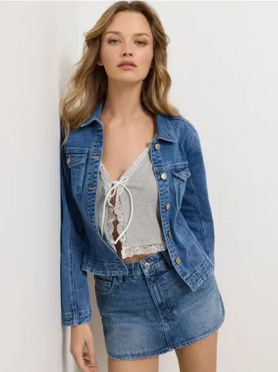 Prilagođena jeans jakna