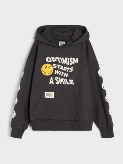 Dukserica s kapuljačom s printom SmileyWorld®