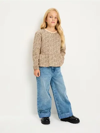 Wide leg farmerke