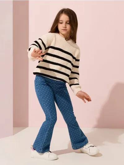 Jeggings zvonastog kroja s dodatkom viskoze