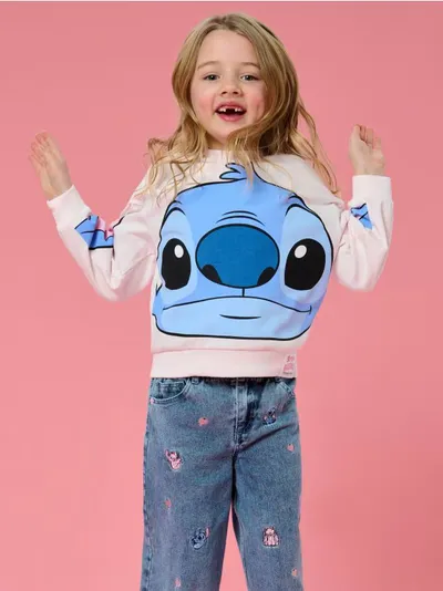 Dukserica s okruglim izrezom i printom Lilo & Stitch