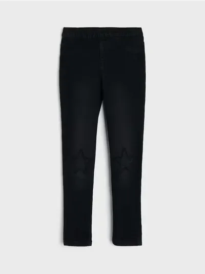 Skinny slim jeans jeggings s dodatkom viskoze