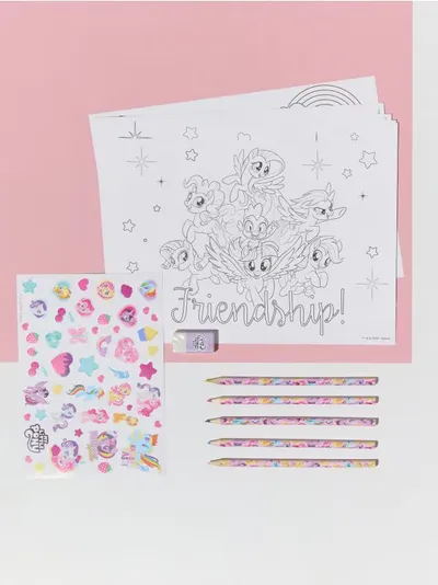 Set za bojanje sa naljepnicama 17 pack My Little Pony