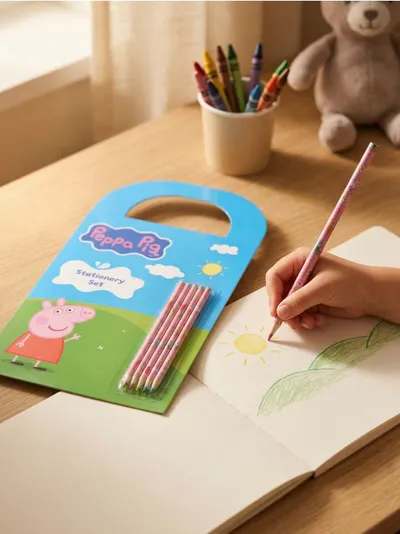 Set za bojanje s naljepnicama Peppa Pig