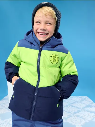 Kviltana puffer jakna sa kapuljačom