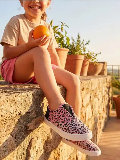Patike sa leopard printom i prirodnom kožnom uloškom