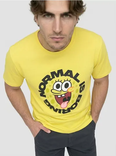 Pamučna majica s printom SpongeBob