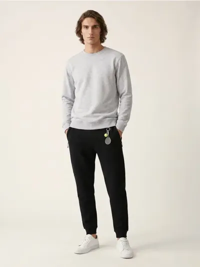 Basic crewneck dukserica sa dodatkom pamuka