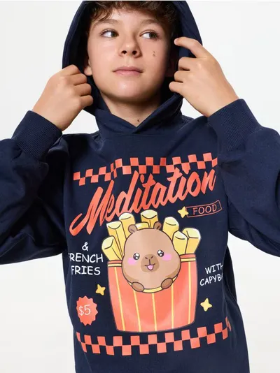 Hoodie s printom Capybara