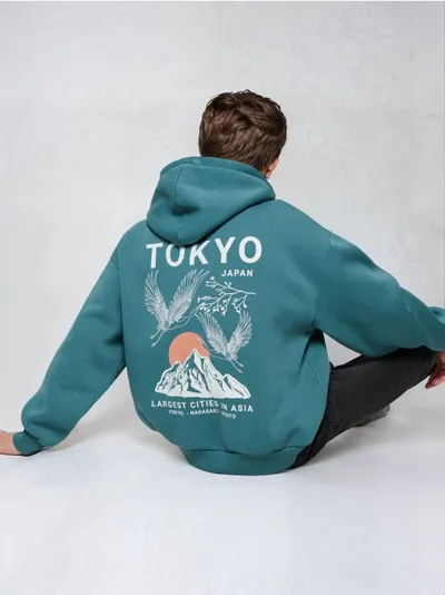 Hoodie s printom