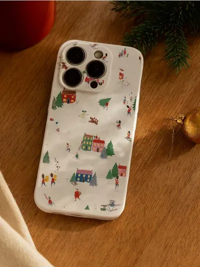 Zimska maskica za iPhone 13/14, 15, 15 Pro, 16 Pro