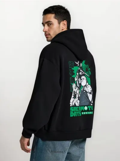 Hoodie s printom Sakamoto Days