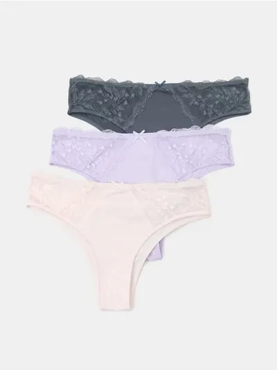 Čipkasti brazilci 3 pack