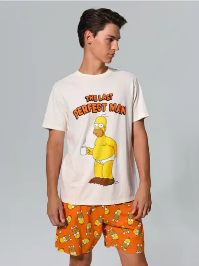 Dvodijelna pamučna pidžama The Simpson