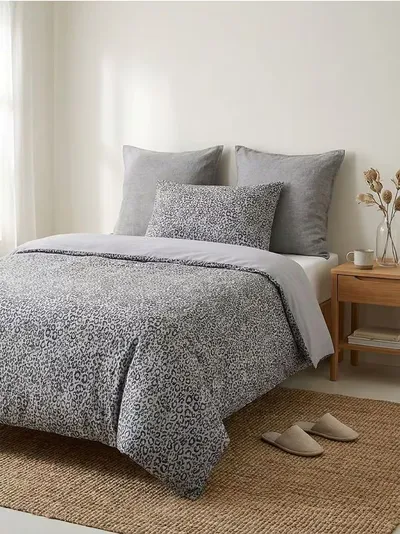 Dvostrani komplet posteljine s leopard uzorkom