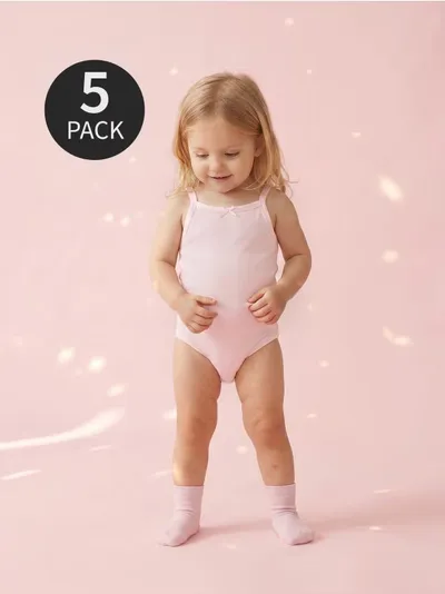 Pamučni bodi na bretele 5 pack