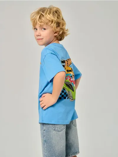 Pamučna majica s printom Hot Wheels
