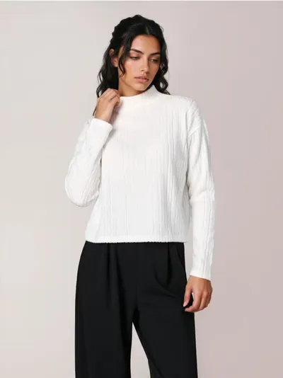 Bluza sa teksturnim uzorkom
