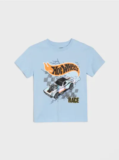 Pamučna majica s printom Hot Wheels