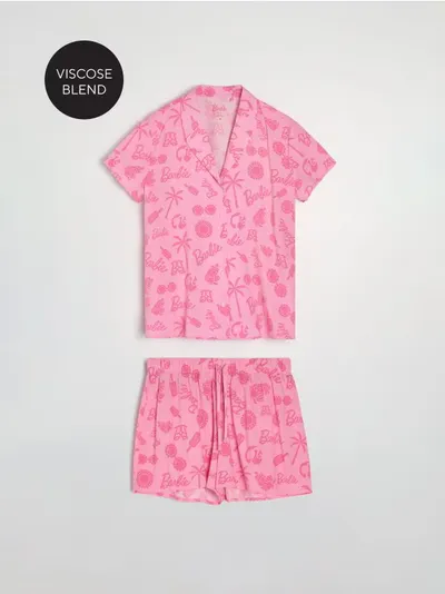 Dvodijelna pidžama od viskoze Barbie