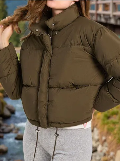 Pikovana puffer jakna