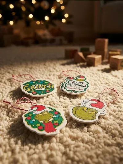 Božićne dekoracije 12 komada Grinch