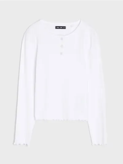 Rebrasta bluza sa dugmadima