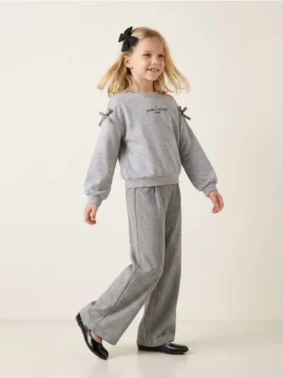 Wide leg pantalone sa mješavinom viskoze