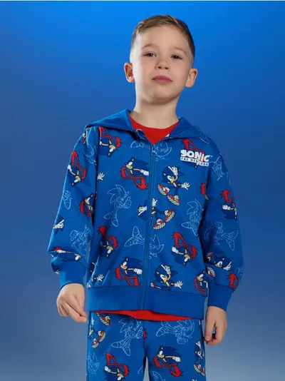 Dukserica na patent sa kapuljačom Sonic the Hedgehog