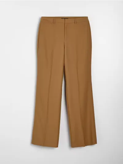Elegantne pantalone straight leg s dodatkom viskoze