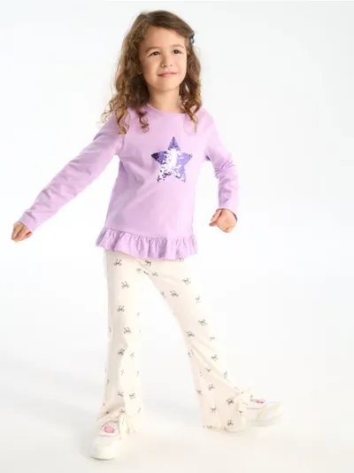 Pantalone od rebraste pletenine