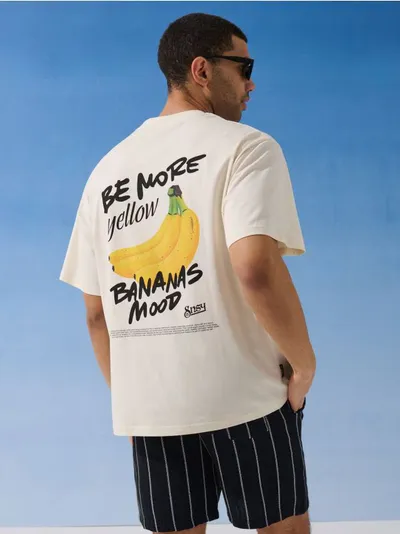 Pamučna majica s natpisom Be More