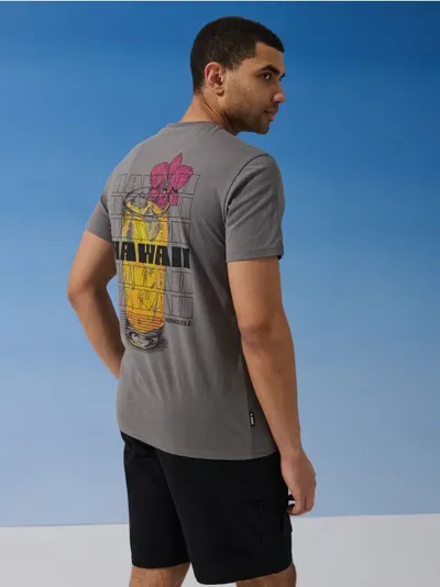 Pamučna majica s natpisom Hawai