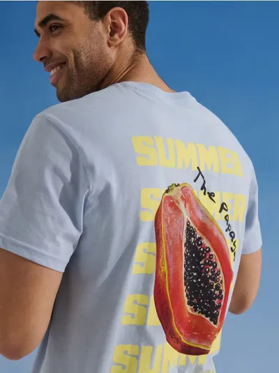Pamučna majica s natpisom Summer