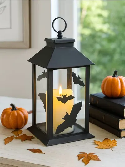 LED lampion s Halloween motivom